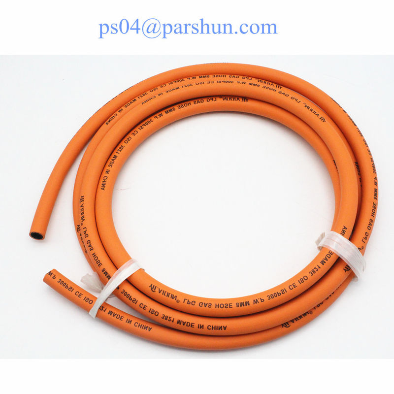Λαστιχένιο πορτοκαλί χαμηλή πίεση εύκαμπτο ίντσα των BS μάνικα αέριο EN16436 5/16»
