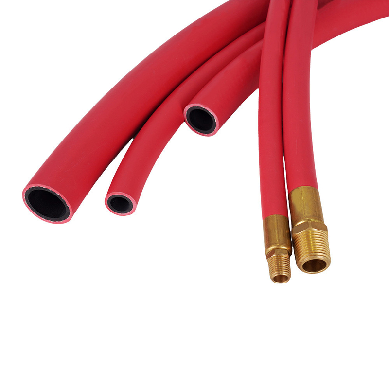 Κόκκινο EPDM 1/2' X 50FT με NPT ανδρικό σωλήνα αεραγωγού από καουτσούκ για συμπιεσμένο αέρα