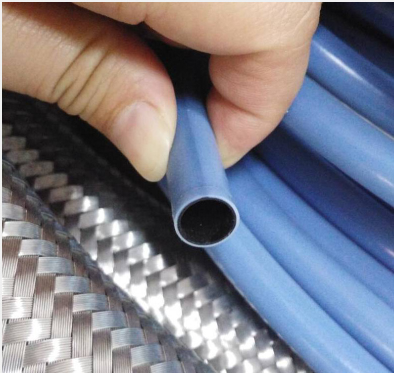Σωλήνας υψηλής πίεσης PTFE με ένα πλεγμένο στρώμα από ανοξείδωτο χάλυβα για μεταφορές και κινητή υδραυλική