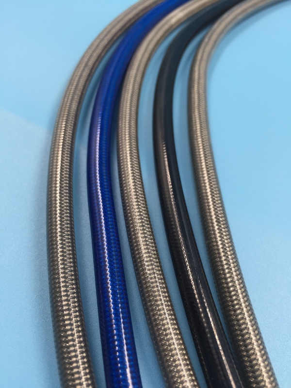 Σωλήνας υψηλής πίεσης PTFE με ένα πλεγμένο στρώμα από ανοξείδωτο χάλυβα για μεταφορές και κινητή υδραυλική