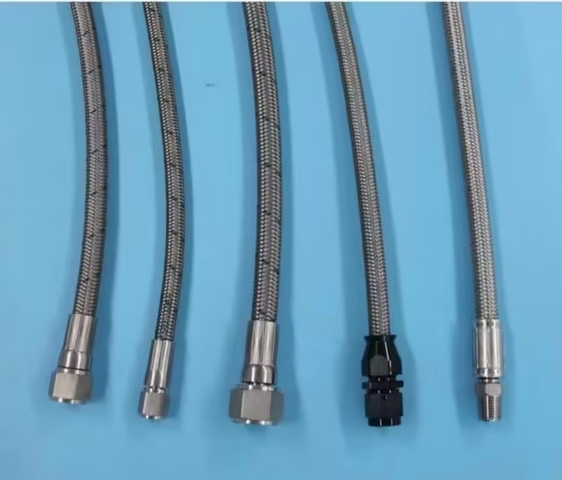 Σωλήνας υψηλής πίεσης PTFE με ένα πλεγμένο στρώμα από ανοξείδωτο χάλυβα για μεταφορές και κινητή υδραυλική