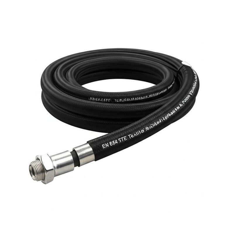 EN854 3TE Υφασματικό πλεγμένο υδραυλικό σωλήνα με ανθεκτικό στο λάδι συνθετικό καουτσούκ και υψηλής αντοχής υφαντική ενίσχυση MSHA / CE Εγκρίθηκε