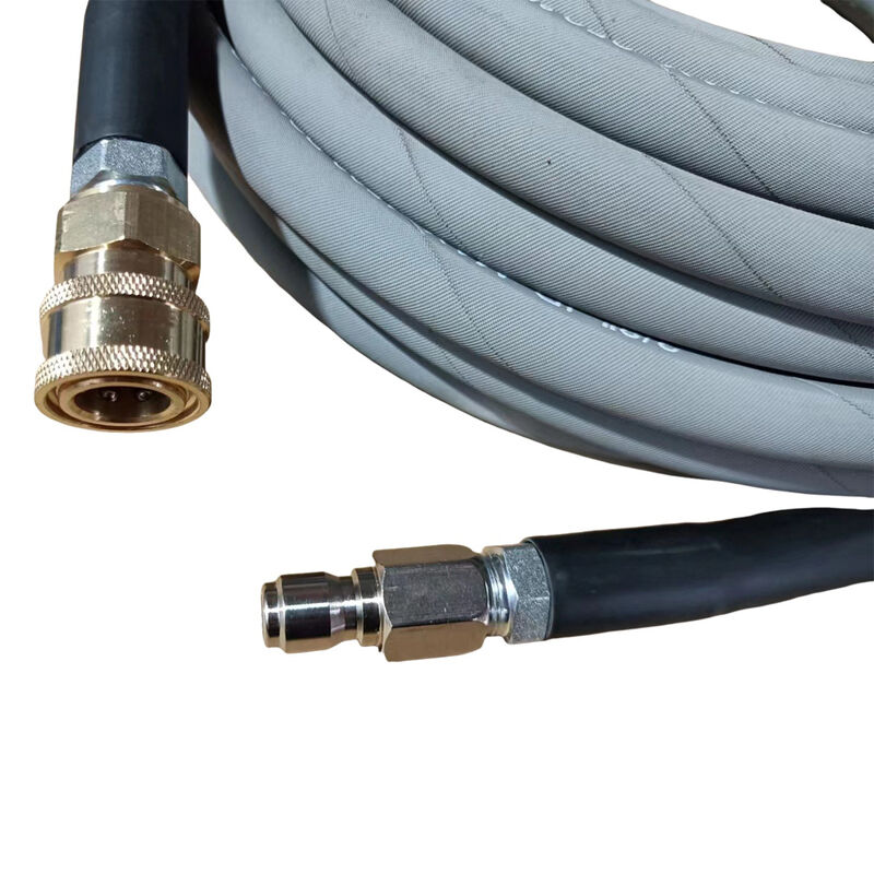 4000 PSI ανθεκτικό στο ζεστό νερό σωλήνα πλυντηρίου υψηλής πίεσης με 1/4 