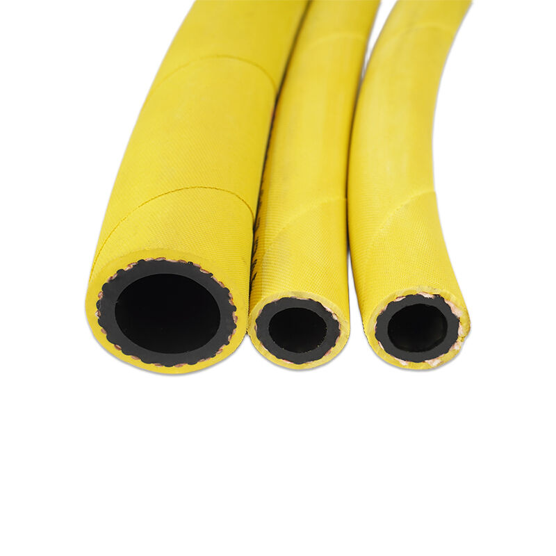 Industriální víceúčelová gumová hadice pro důlní zařízení s nitrilovou vnitřní vrstvou odolnou proti oleji a vysokopevnostní textilní výztuží