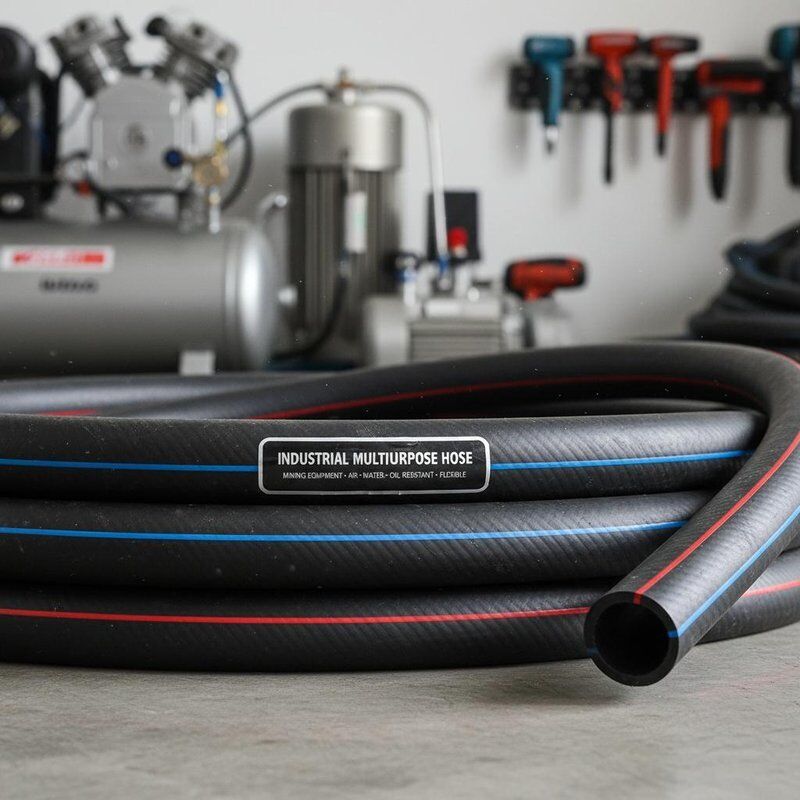 Industriální víceúčelová gumová hadice pro důlní zařízení s nitrilovou vnitřní vrstvou odolnou proti oleji a vysokopevnostní textilní výztuží