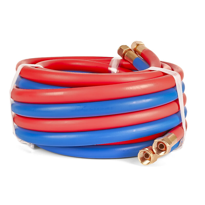 EPDM Συνθετικό καουτσούκ Twin Welding Hose ISO 3821 Πιστοποιημένο για οξυγόνο ακετυλένιο με πίεση εργασίας 300 psi