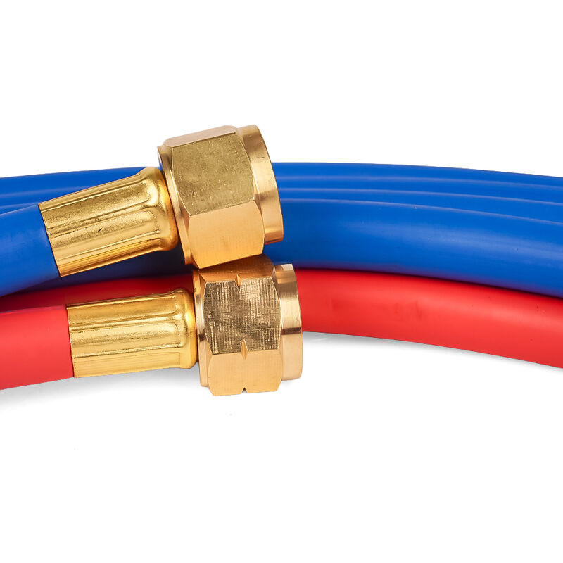 EPDM Συνθετικό καουτσούκ Twin Welding Hose ISO 3821 Πιστοποιημένο για οξυγόνο ακετυλένιο με πίεση εργασίας 300 psi